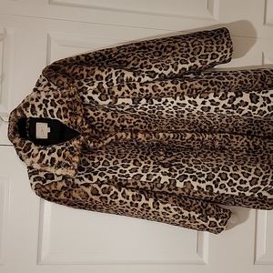Women's leopard print coat in size Small